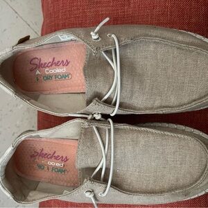 Skechers Tan Loafers Slip-Ons Casual Comfort